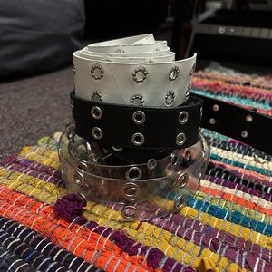 grommet belts - set of 3